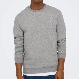 ONLY & SONS Crewneck Grey Sweatshirt